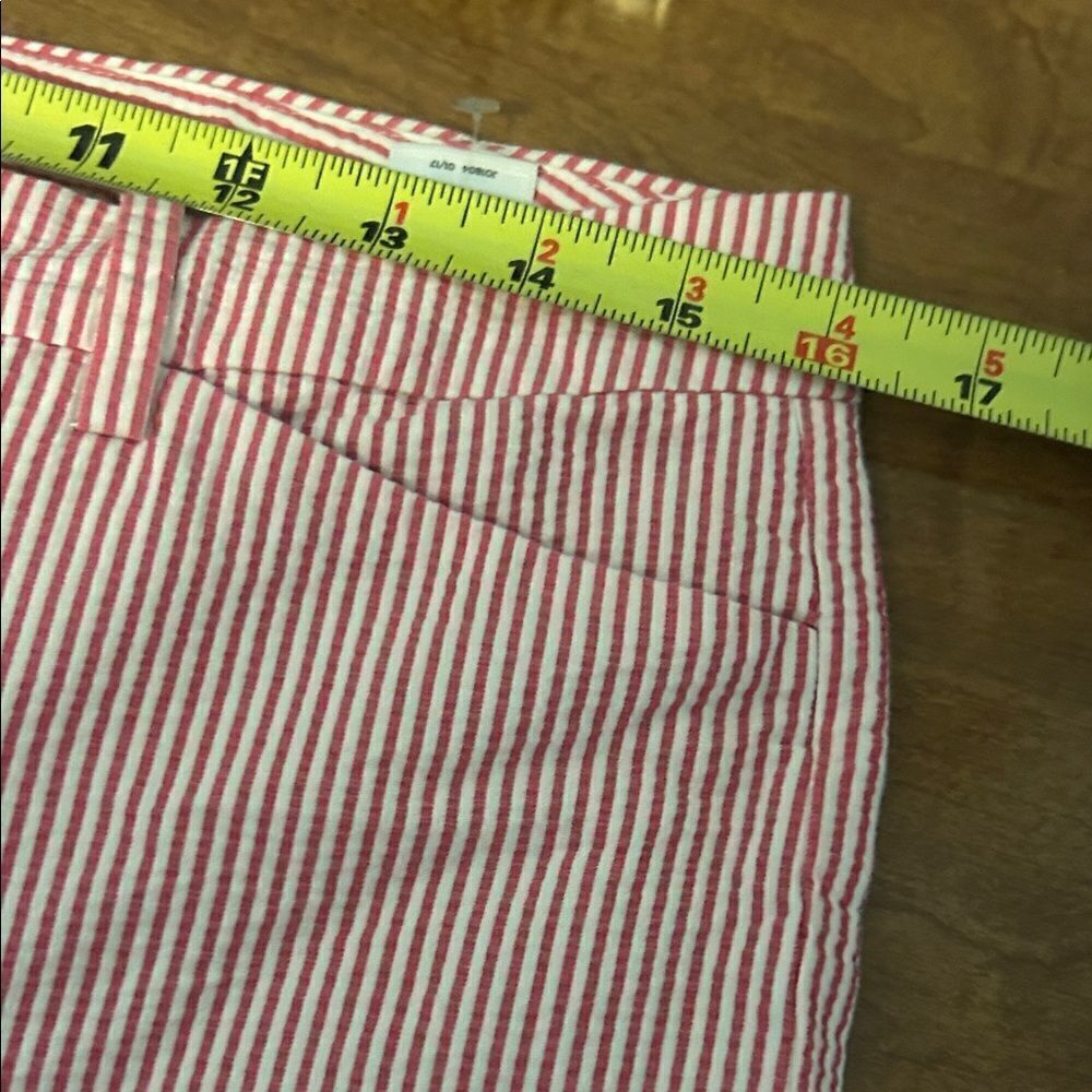 Talbots Pink and White Striped Skimmer Pants size 8  A - Picture 6 of 10